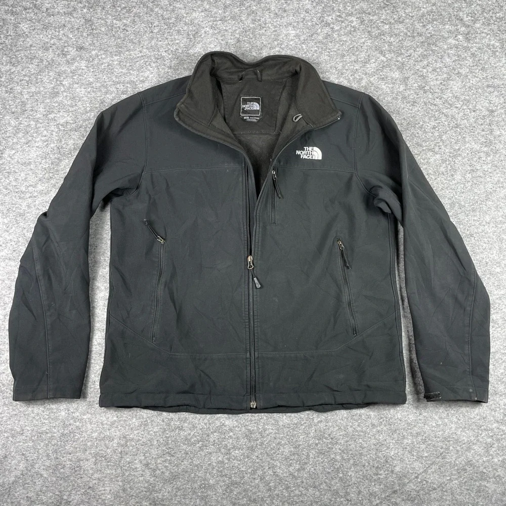 The North Face Jacket Mens Large Black Apex Bionic Softshell Windproof C757